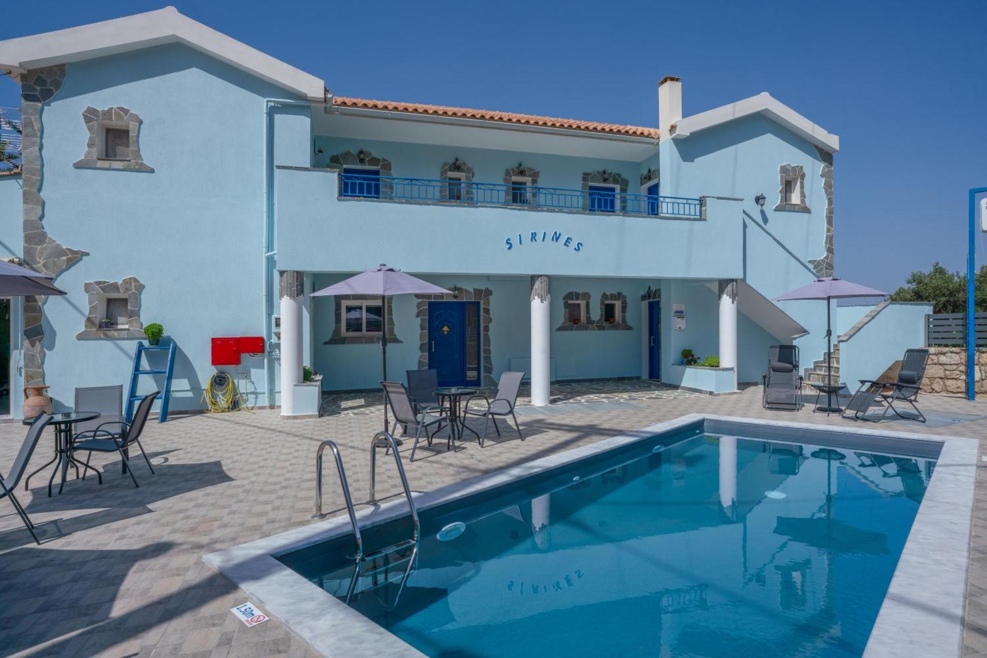 Sirines Aparthotel Vlachata Bagian luar foto